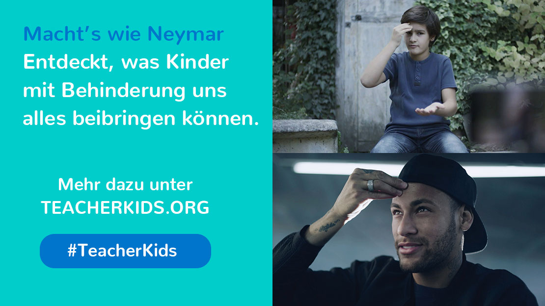 HI-Botschafter Neymar unterstützt inklusive Bildung und zeigt, was wir von Kindern mit Behinderung lernen können.